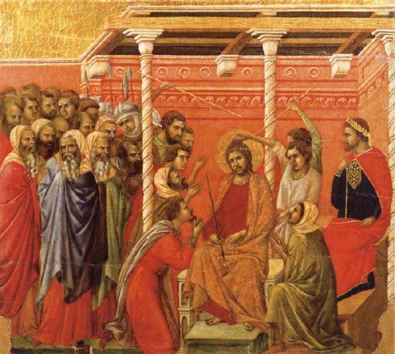 Duccio di Buoninsegna Christ Crowned with Thorns china oil painting image